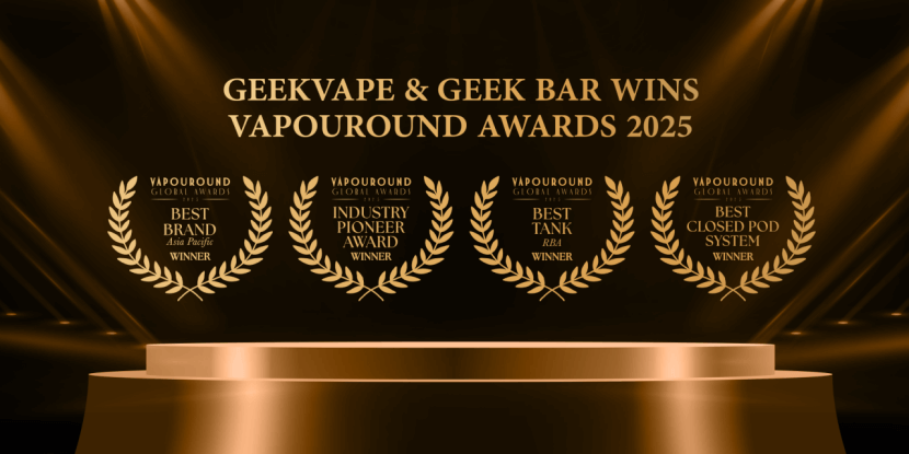 A Decade in the Making|Geekvape & Geek Bar wins four prestigious awards at the Vapouround Awards 2025!